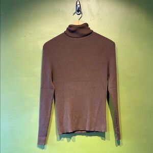 Neiman Marcus Cashmere Brown Turtleneck Sweater